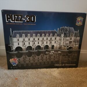 90s Y2K Vintage Puzz 3D of French Castle Chateau de Chenonceau New Sealed